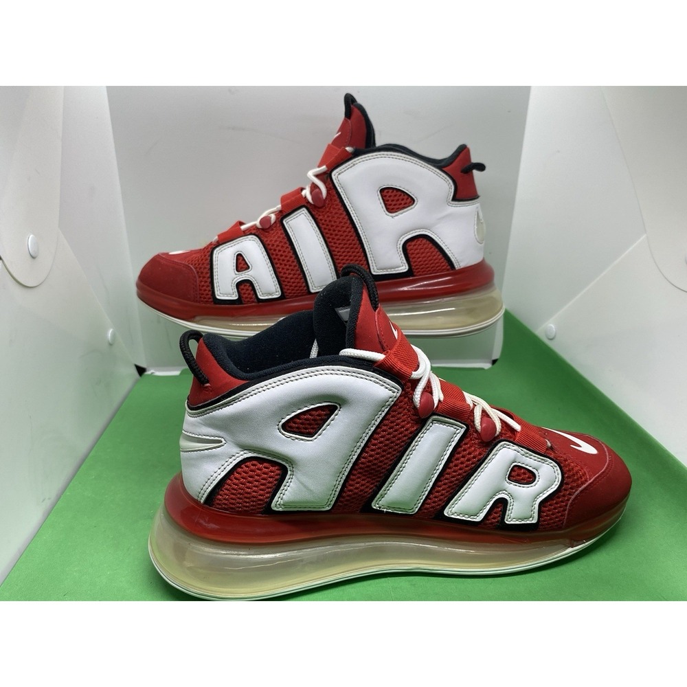 Nike Air Max More Uptempo 720 University Red CJ3662-600 Mens Sz 10.5